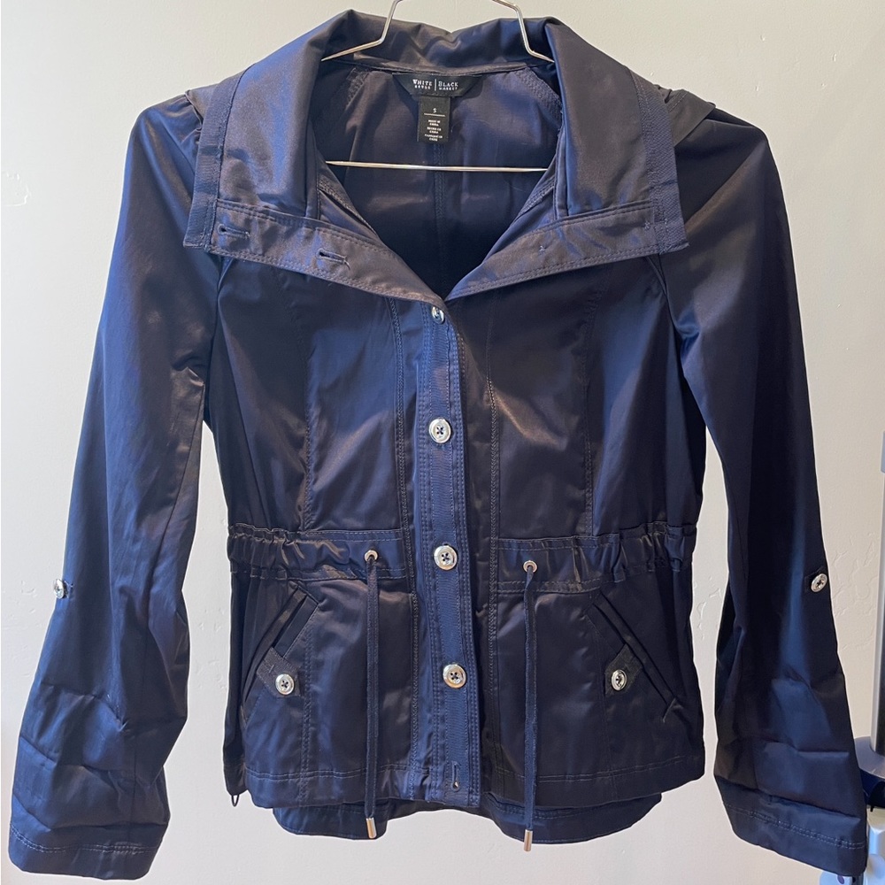 White House Black Market, Dark Blue Rain Jacket